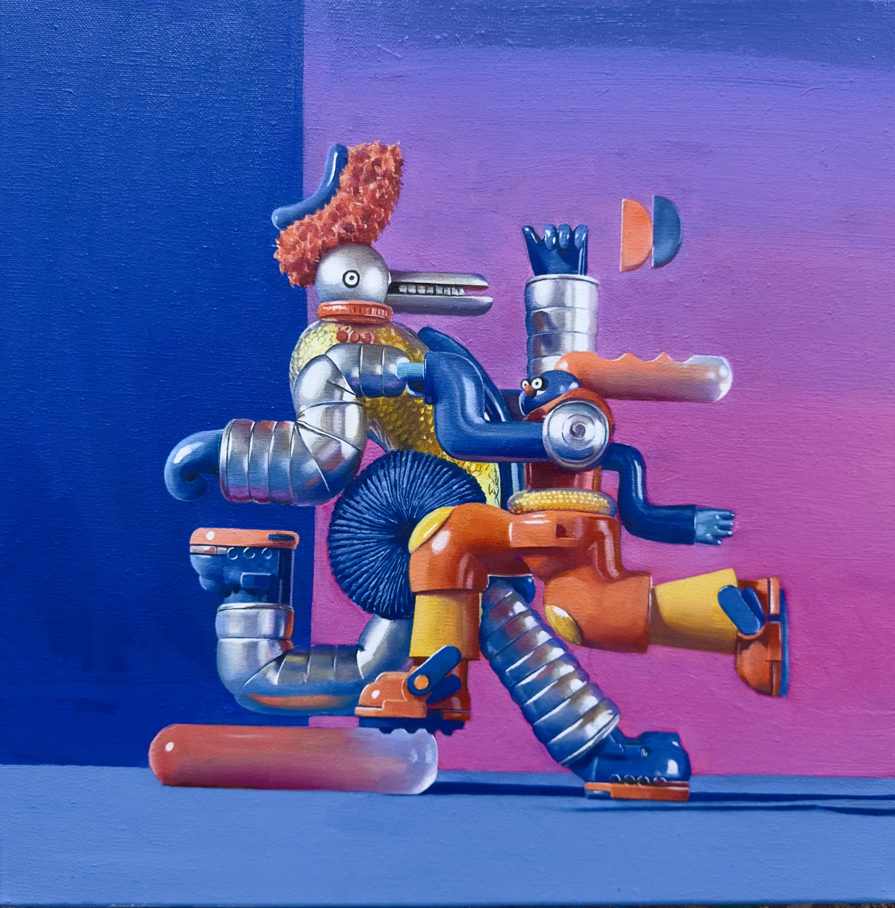 《自我拼贴》，刘想作品