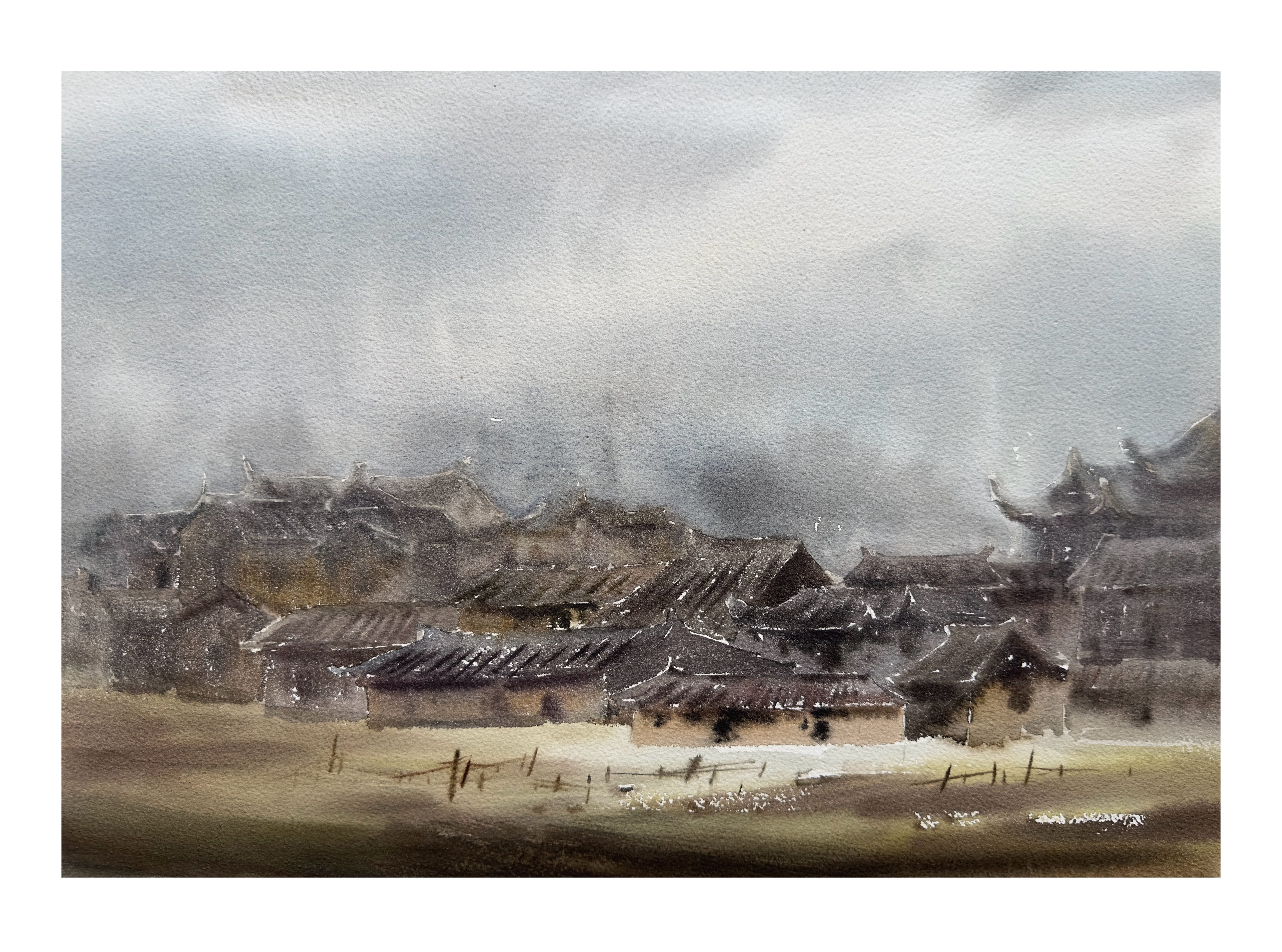 《《故园幽暮》》，李红作品