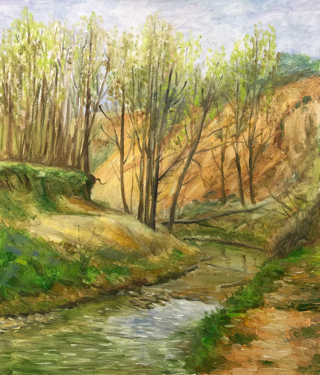 《香积寺河道》，刘丰泉作品