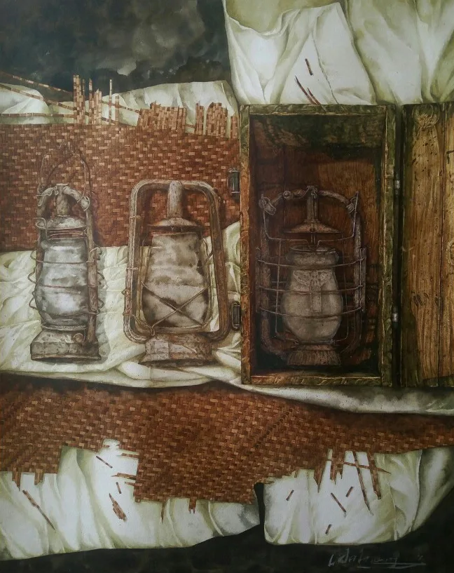 《尘封的记忆系列组画》，许航作品
