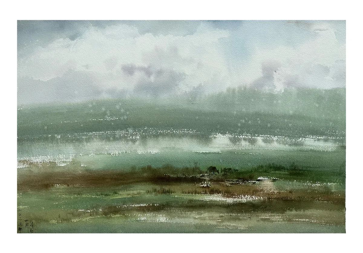 《湿地牧歌》，李红作品